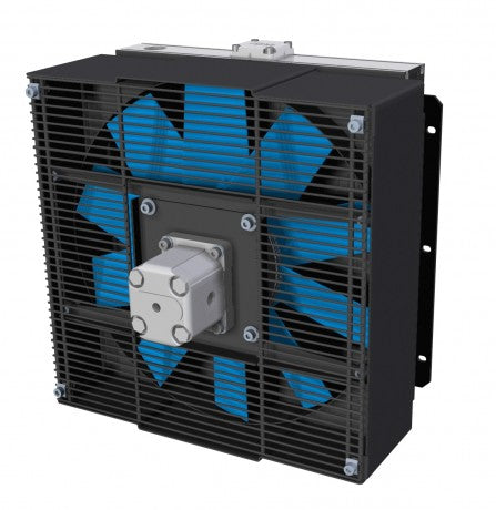 TT 16 rail Hydraulic motor Air Blast Oil Cooler TT16RH11 2.26KW - Unwin Hydraulic Engineering