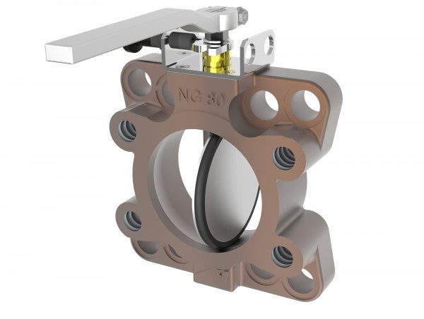 ASA SAE 4" -DIN100 -AF100 Butterfly Flange / Valve SDA0100 - Unwin Hydraulic Engineering