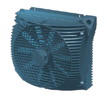 ASA0176AD01D  Air Blast Oil Cooler 12V DC KIt for Hatz power pack