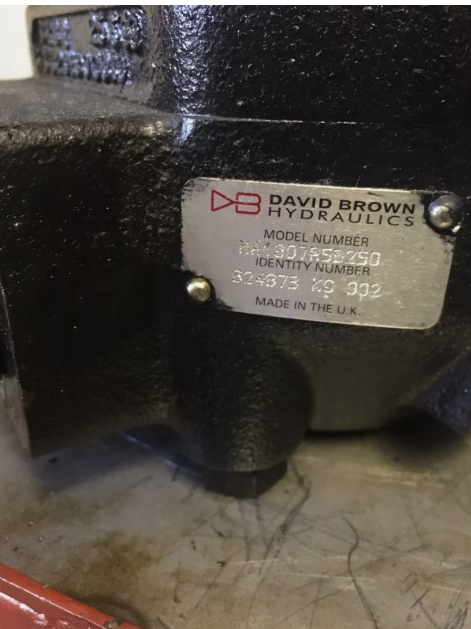 David Brown Hydraulic Gear Motor- MA1907R5B25D