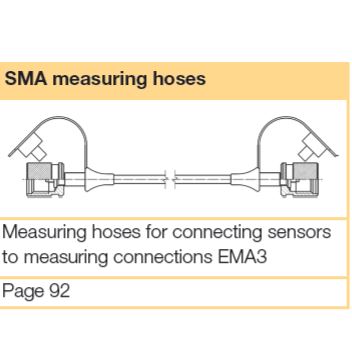 SMA3-800CF 800mm SMA Pressure Test hose M16 x 2 both ends