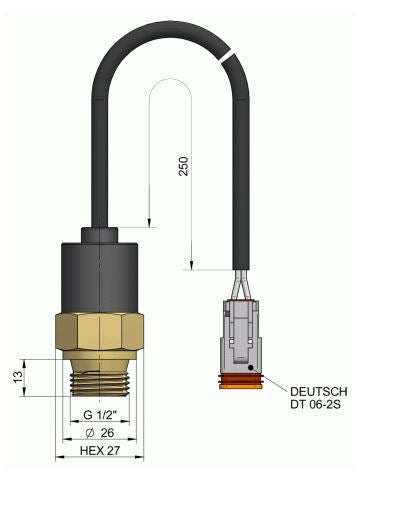 ASA  ILLZTH4767K 50 Deg Temperature Switch - Unwin Hydraulic Engineering